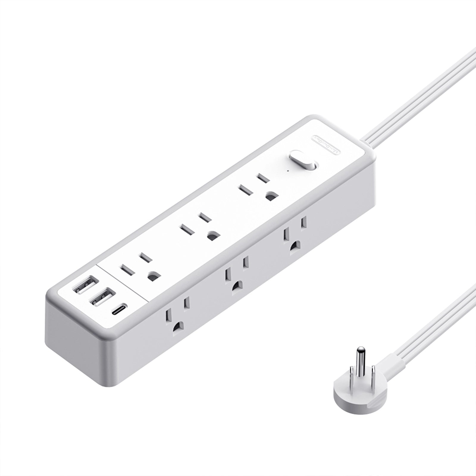 Ntonpower New Power Strip 9 Outlets 2 USB-A 1 USB-C Travel Home Dorm