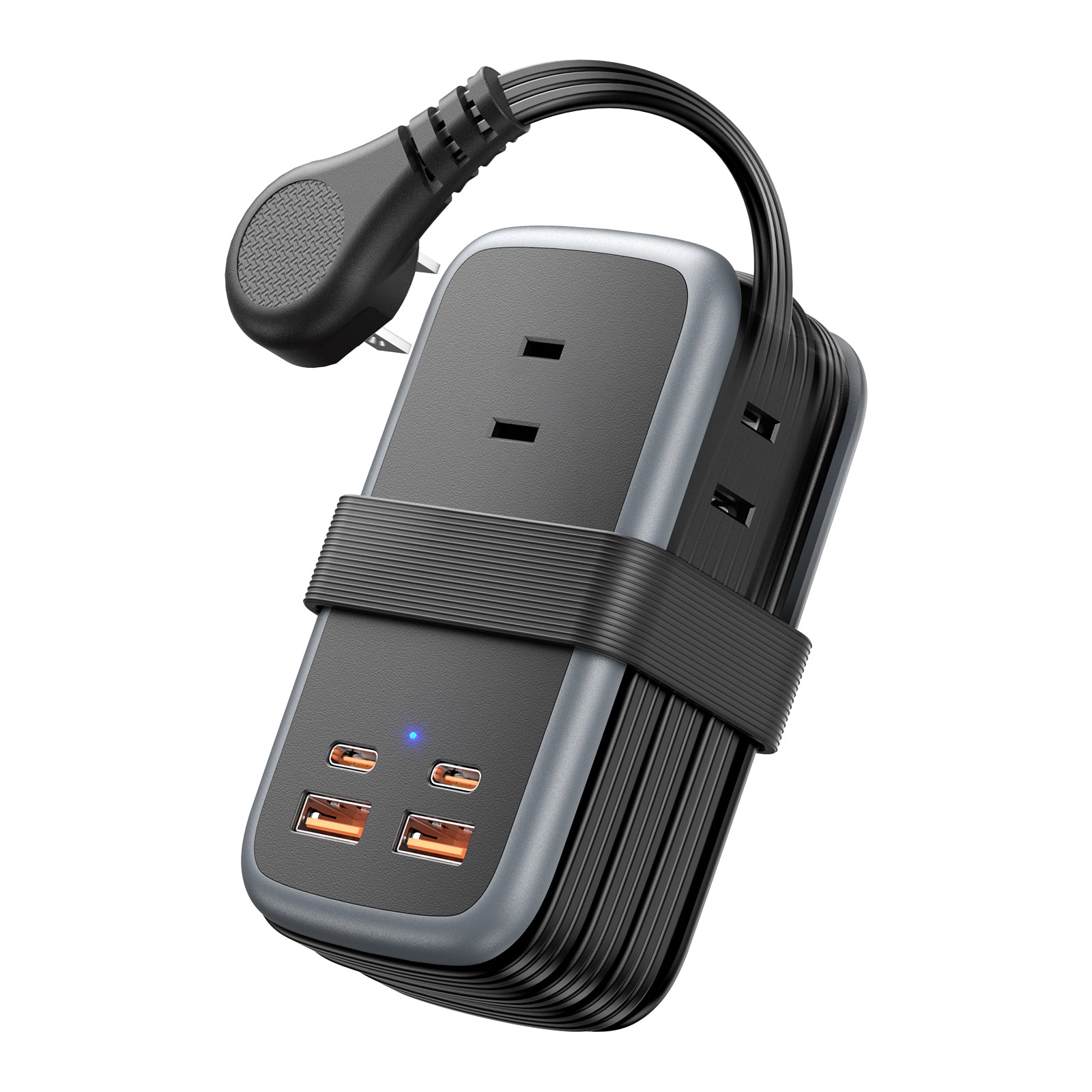 Ntonpower New JP Travel Pocket Power Strip 3 Outlets 2 USB A 2 TYPE C