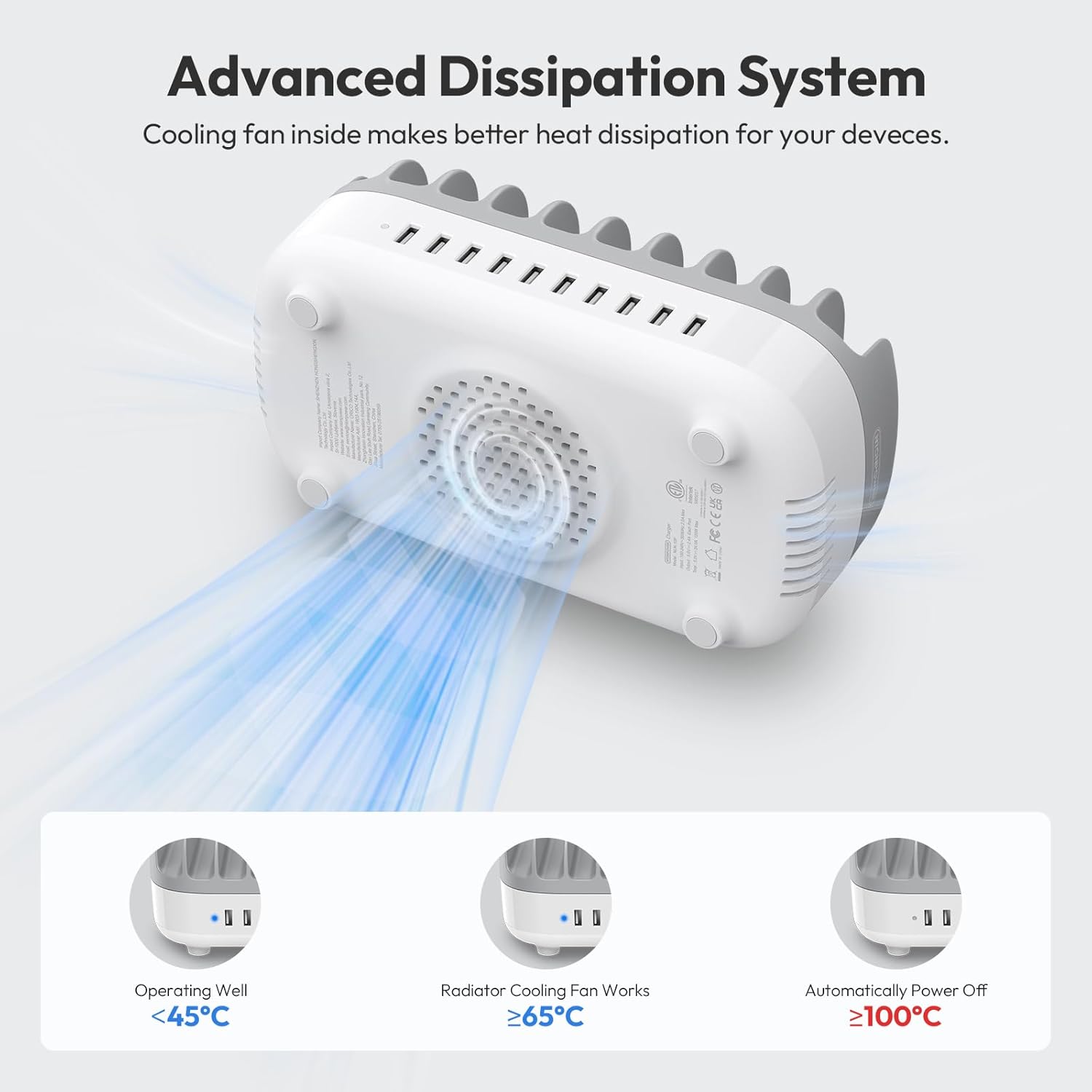 Ntonpower 10 Ports Charging Station