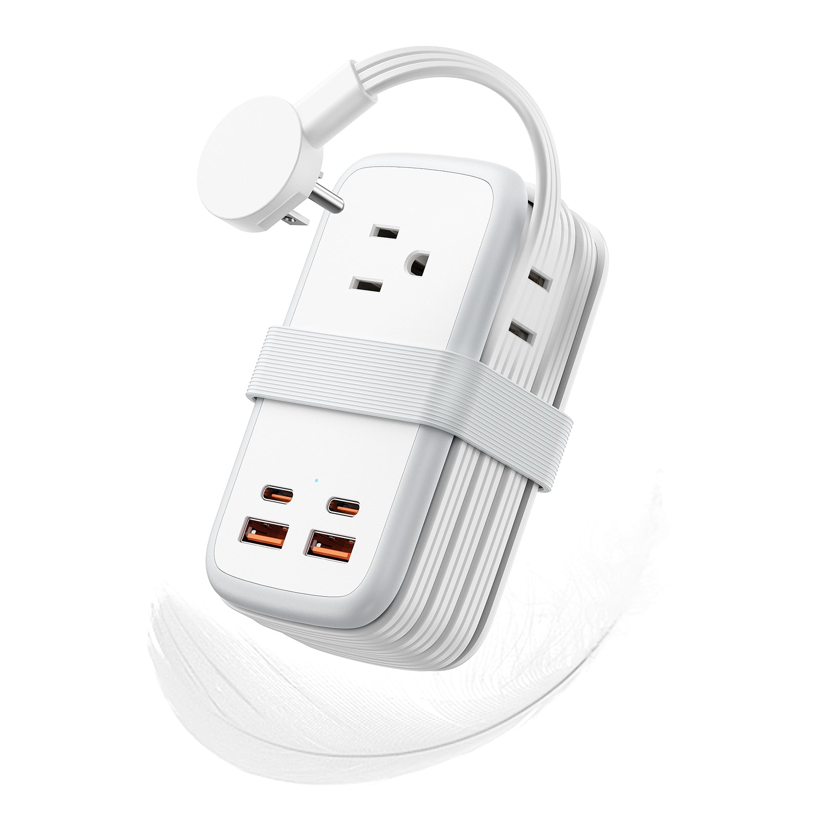 NTONPOWER GAN Ultra 65W USB Power Strip, 3 Outlets 2 USB-A 2 USB-C