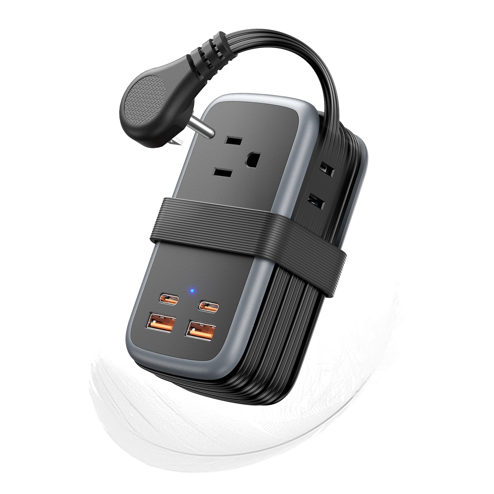 NTONPOWER GAN Ultra 65W USB Power Strip, 3 Outlets 2 USB-A 2 USB-C