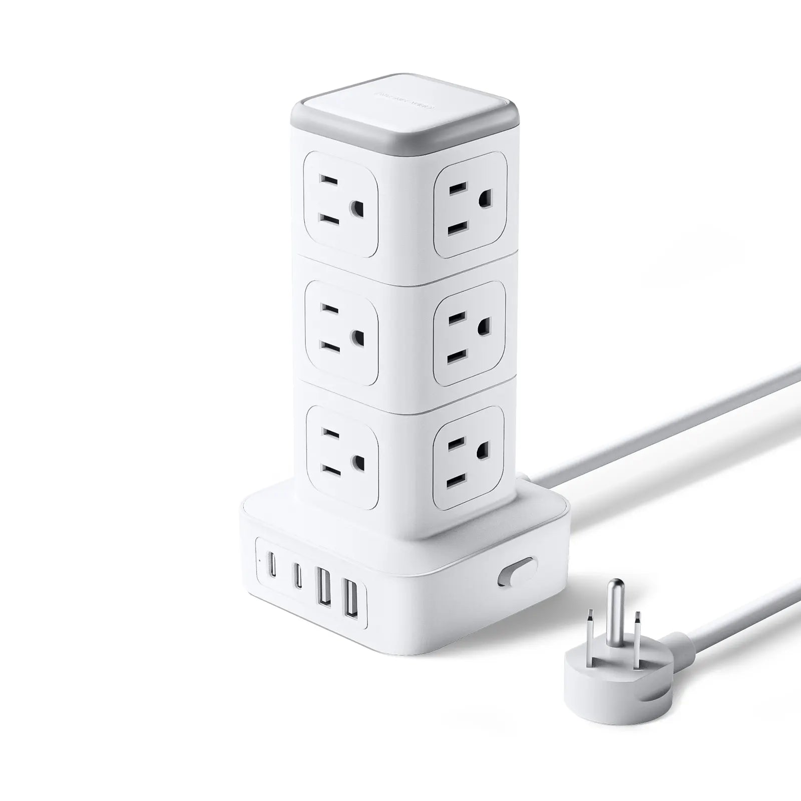 12 Outlet Surge Protector + USB-C and USB-A ports