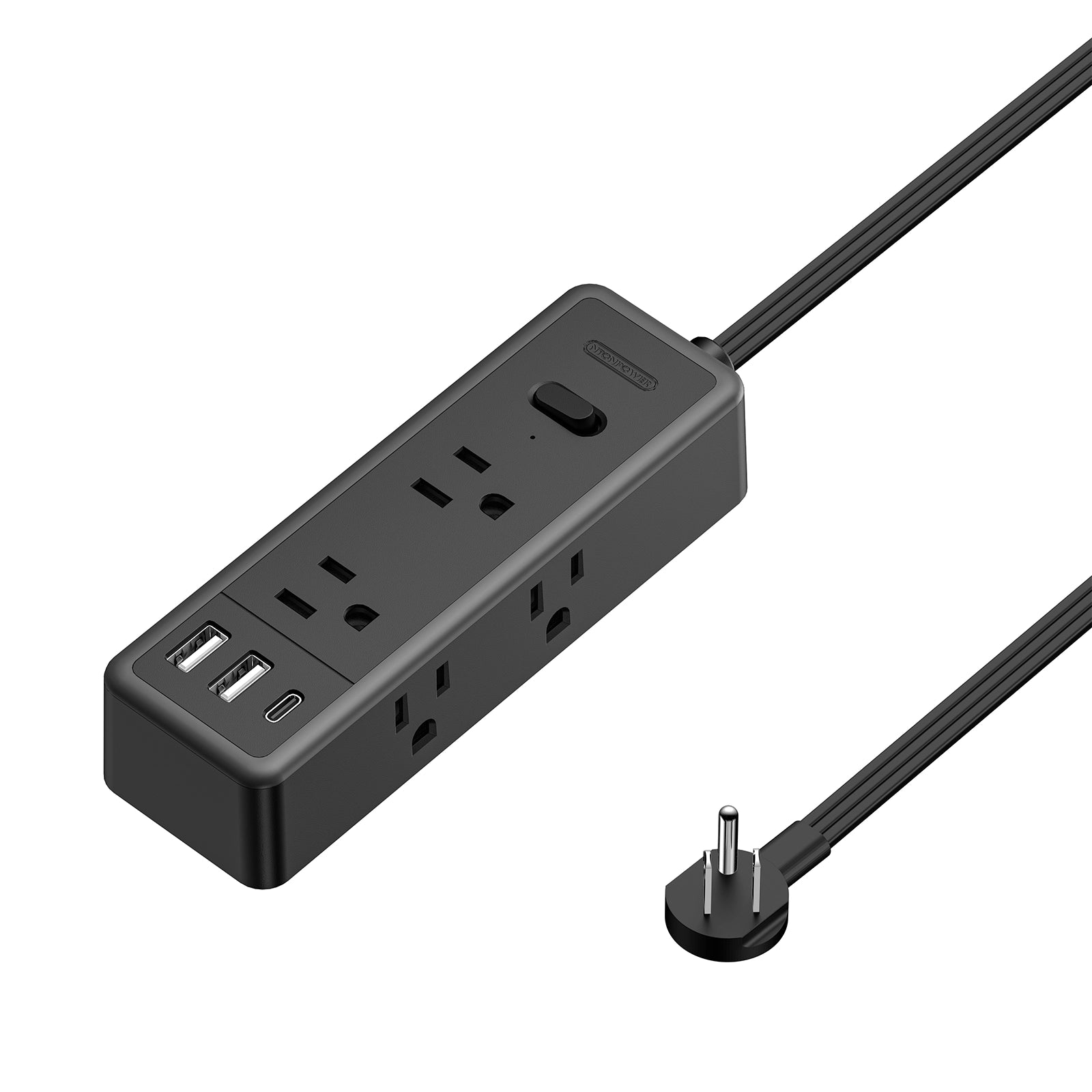 Ntonpower Surge Protector Power Strip 6 Outlets 2 USB-A 1 USB-C