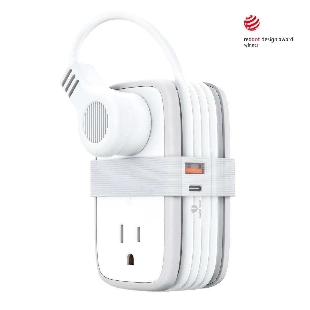 Ntonpower Pocket Power Strip GAN Tech 45W USB C 4 Ausgänge und 2 USB
