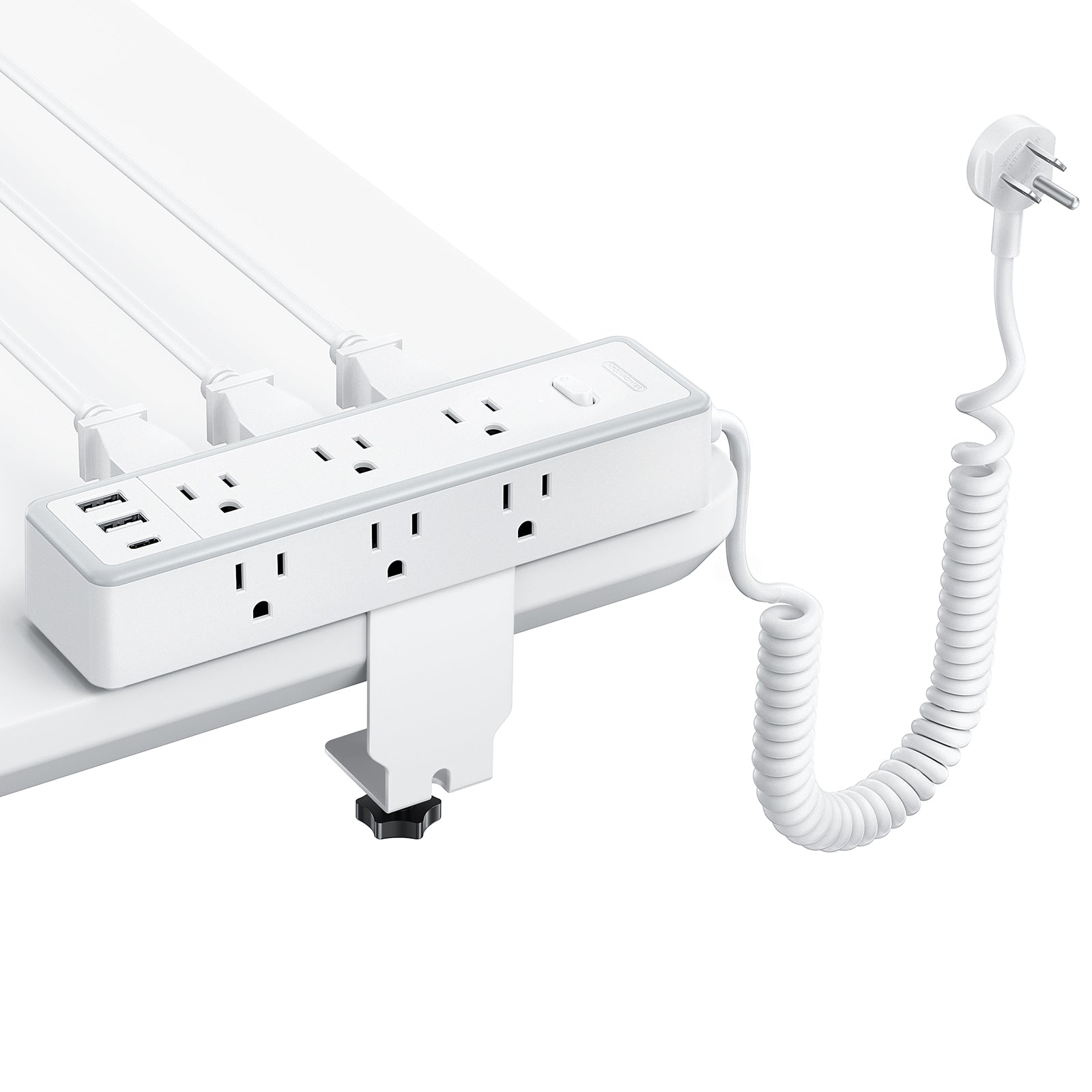NTONPOWER Standing Desk Power Strip 9 Outlets 2 USB-A 1 USB-C