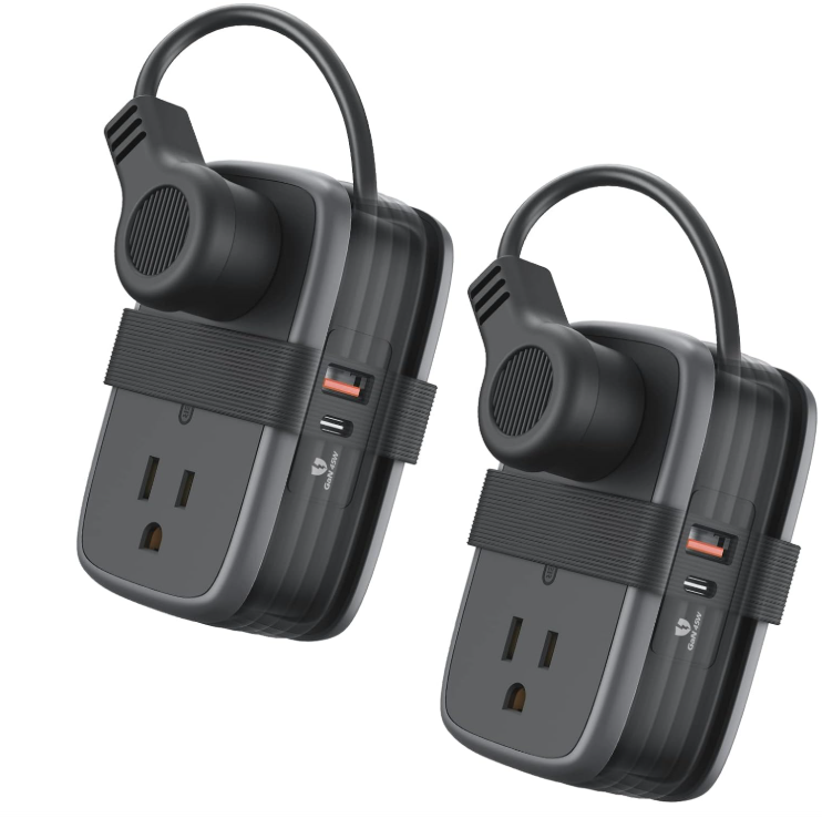 Ntonpower Pocket Power Strip 4 Outlets 1 GAN 45W USB-C