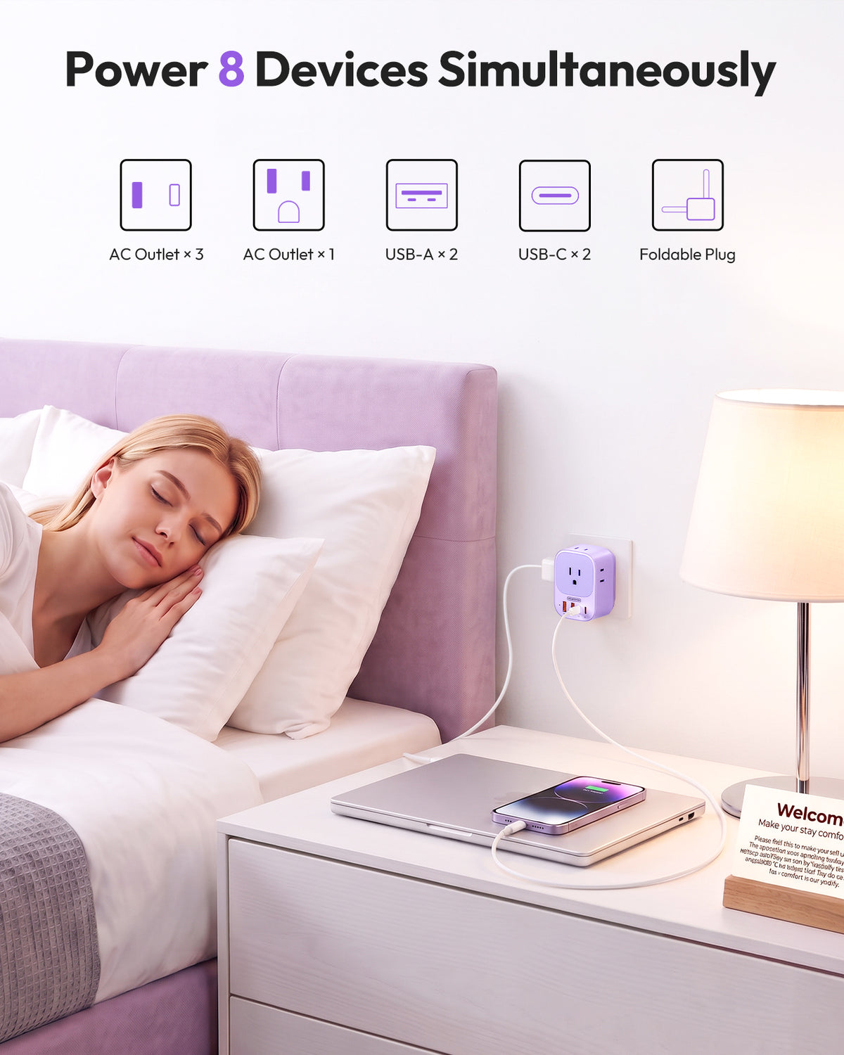 NTONPOWER US to UK Plug Adapter PD 25W