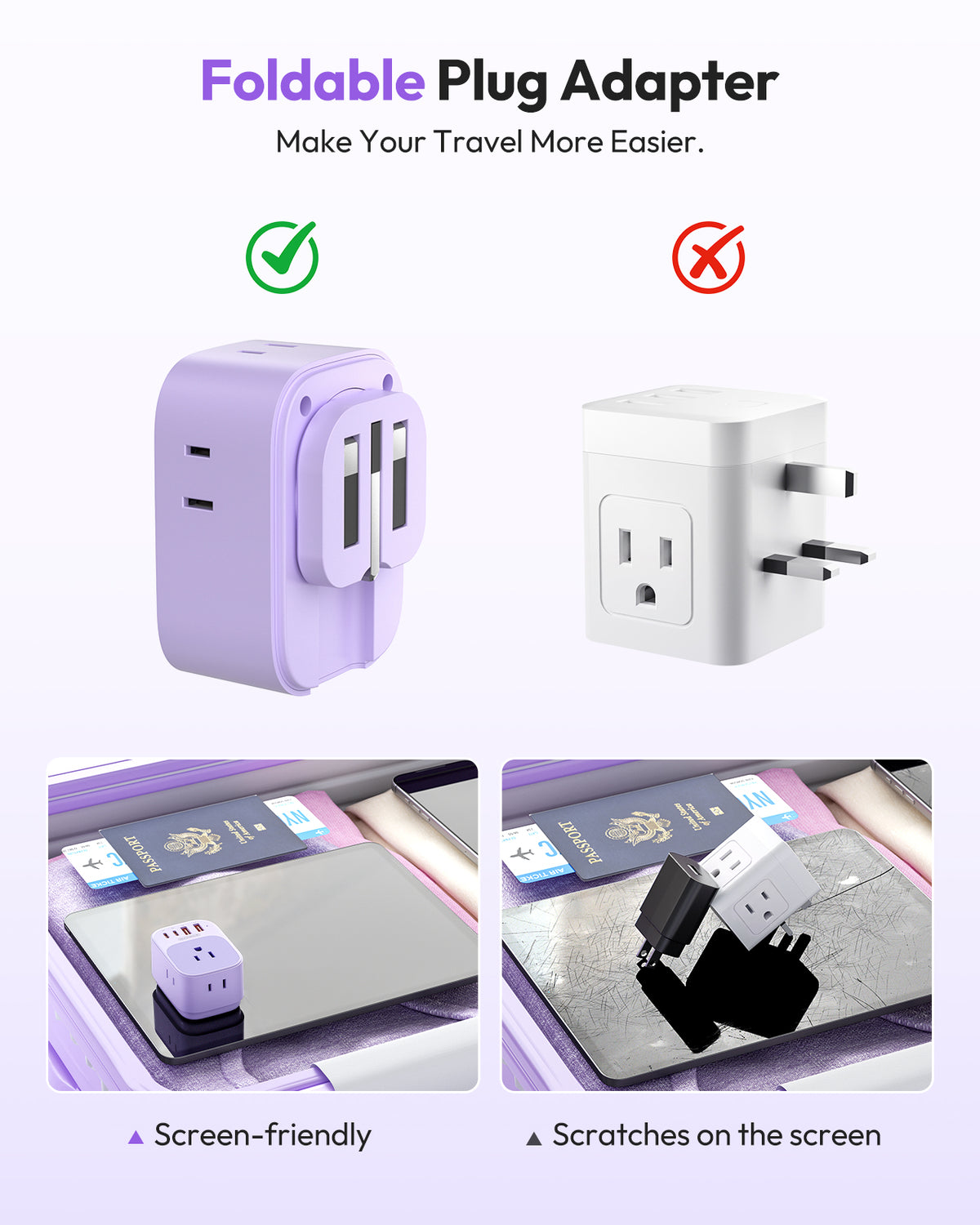 NTONPOWER US to UK Plug Adapter PD 25W