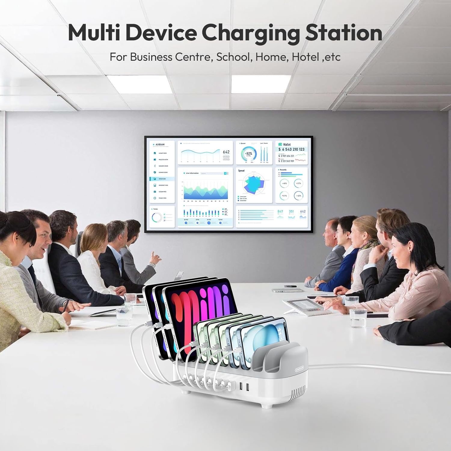 Ntonpower 10 Ports Charging Station