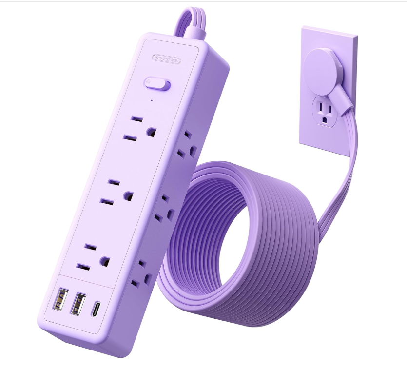 Ntonpower Surge Protector  Power Strip 9 Outlets 2 USB-A 1 USB-C
