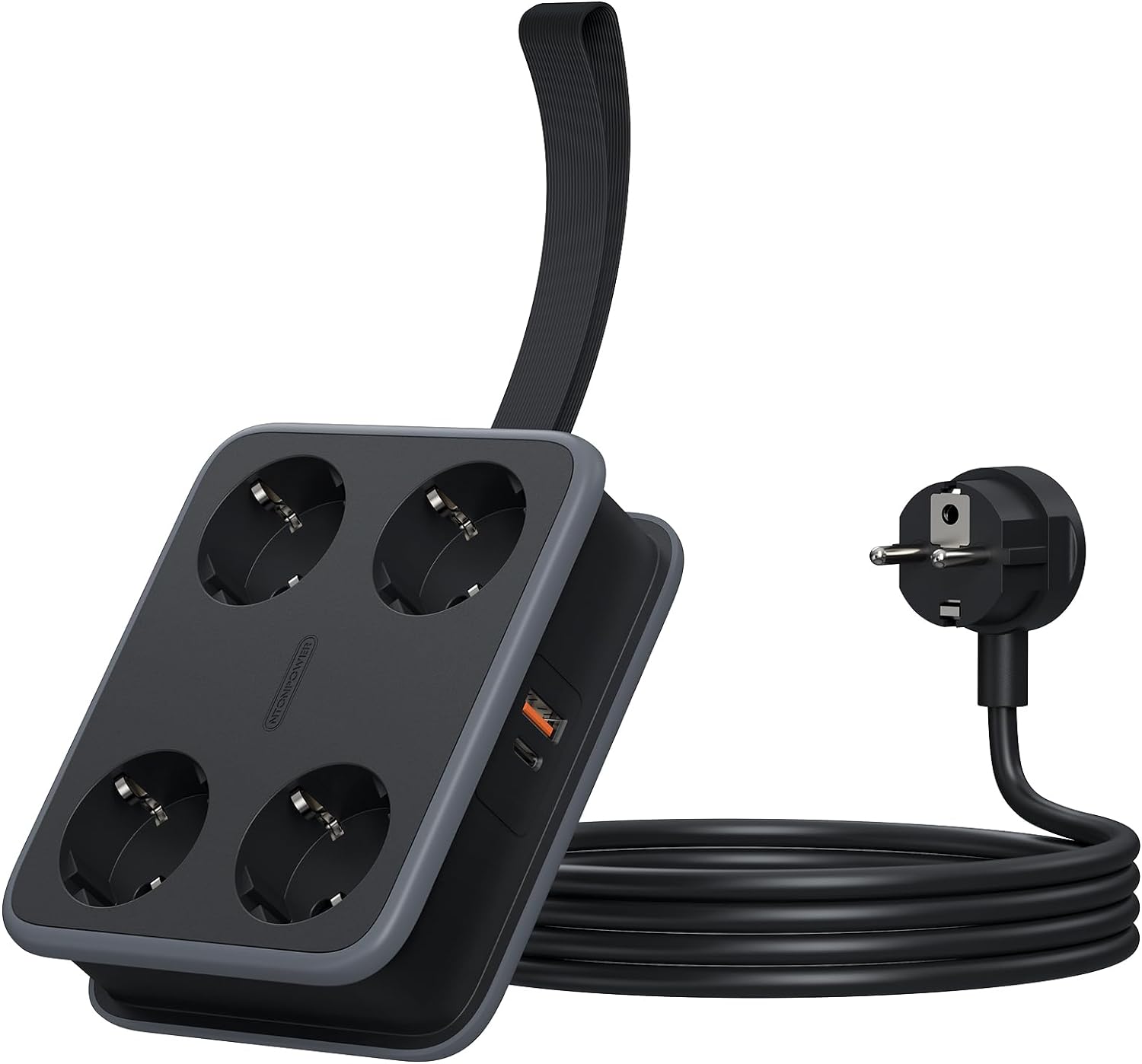 Ntonpower New EU Power Strip 4 Outlets 1 USB-A 1 USB-C 45W GaN